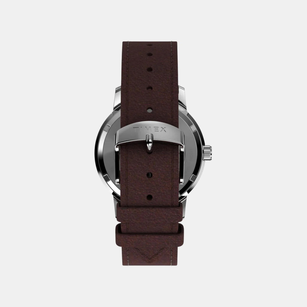 Men Automatic Brown Dial Analog Leather Watch TW2W33800U9