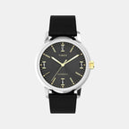 Men Automatic Black Dial Analog Leather Watch TW2W33900U9