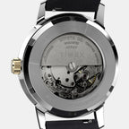 Men Automatic Black Dial Analog Leather Watch TW2W33900U9