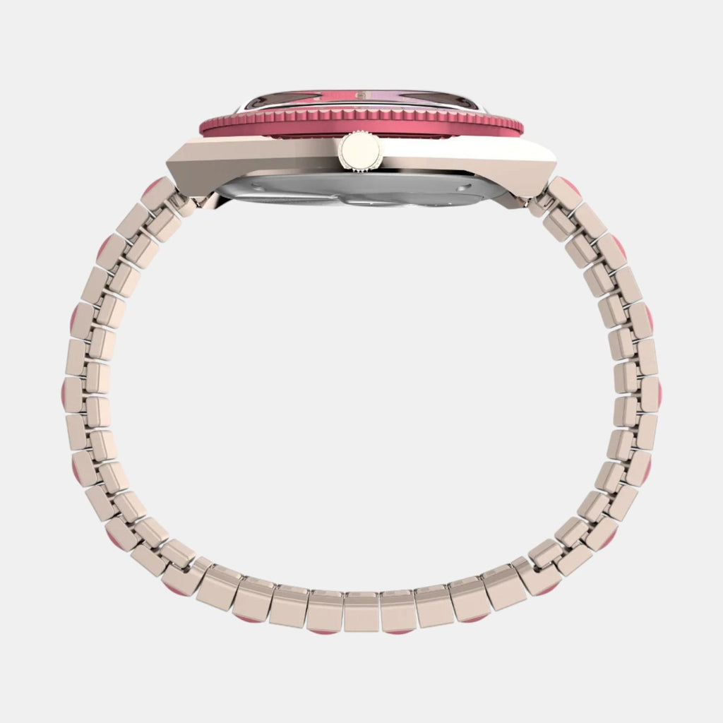 Women Quartz Pink Dial Analog Stainless Steel Watch TW2W41000UJ