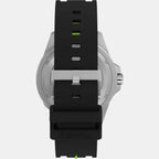 Men Quartz Black Dial Analog Silicone Watch TW2W41700X6