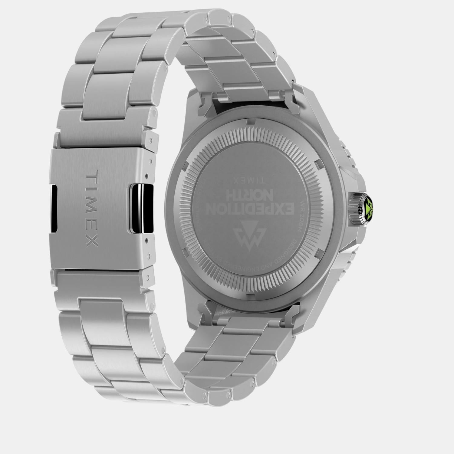 Men Quartz Black Dial Analog Stainless Steel Watch TW2W41900X6