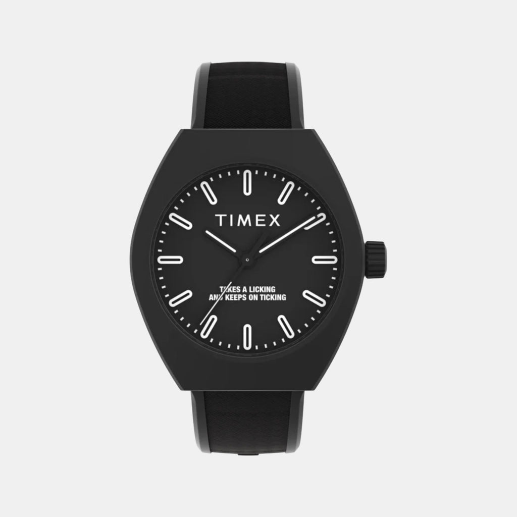 Unisex Quartz Black Dial Analog Resin Watch TW2W42100UJ
