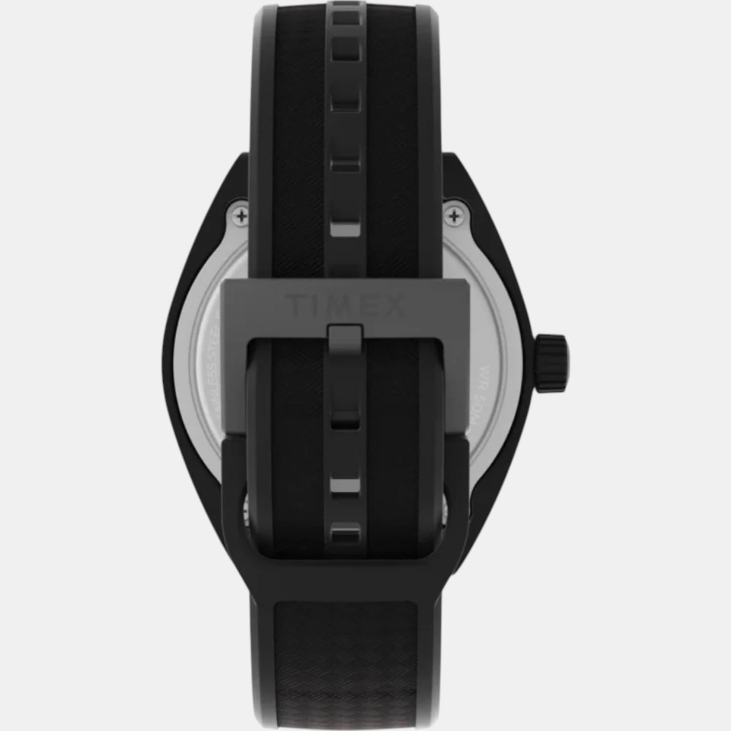 Unisex Quartz Black Dial Analog Resin Watch TW2W42100UJ