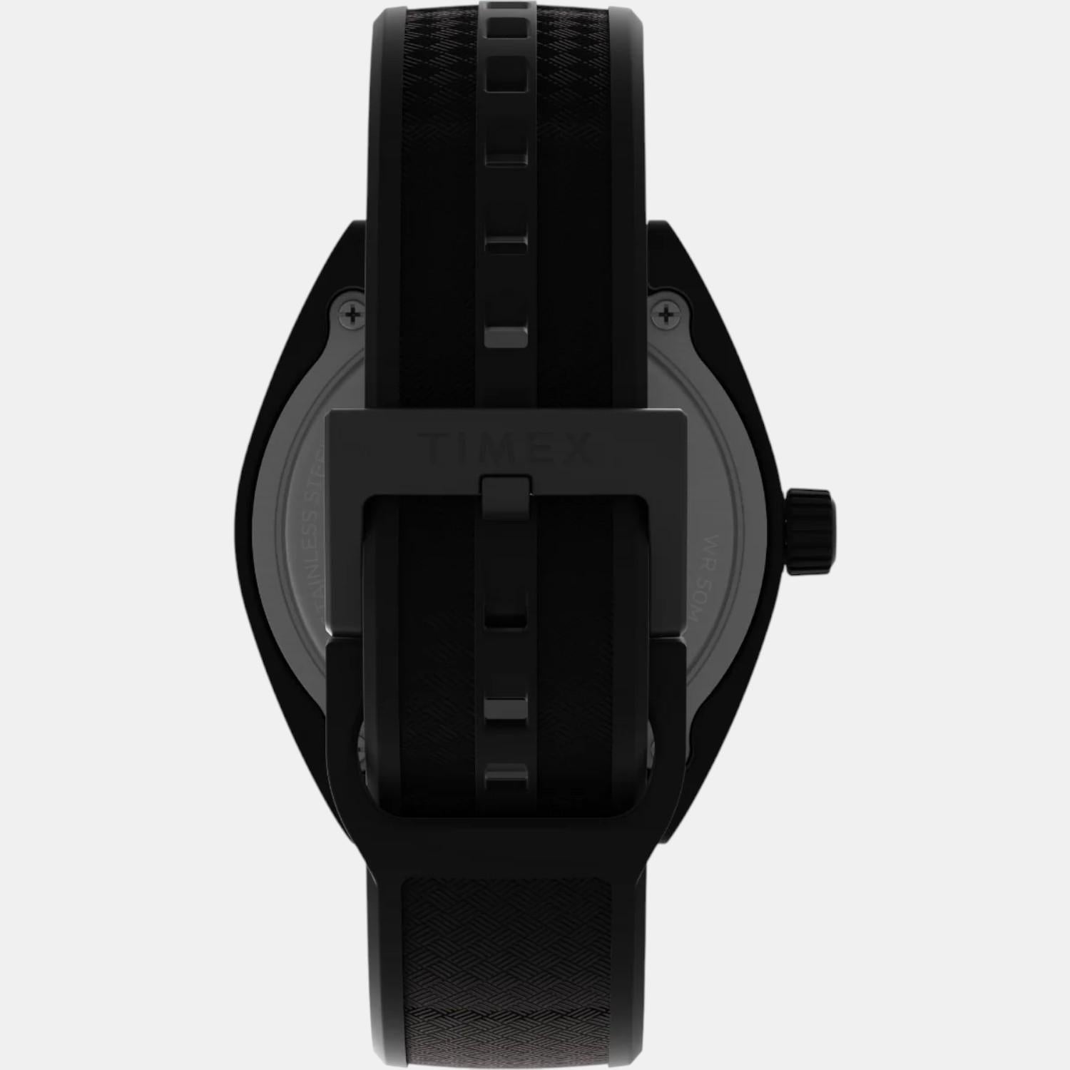 Unisex Quartz Black Dial Analog Resin Watch TW2W42400UJ
