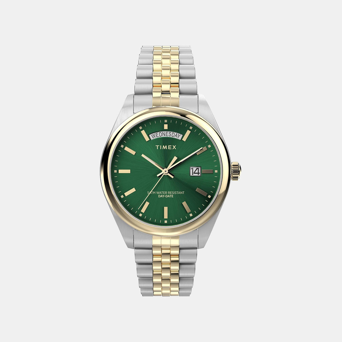 Legacy Men Quartz Green Dial Analog Stainless Steel Watch TW2W42800UJ