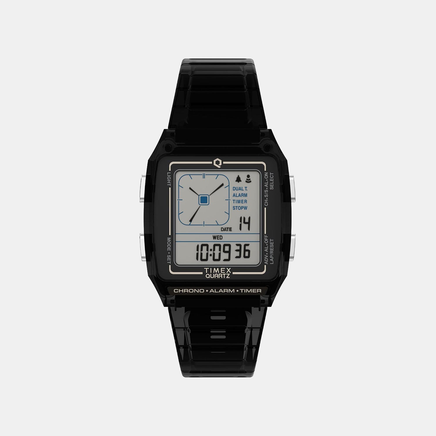 Men Quartz Grey Dial Digital Resin Watch TW2W45000UJ