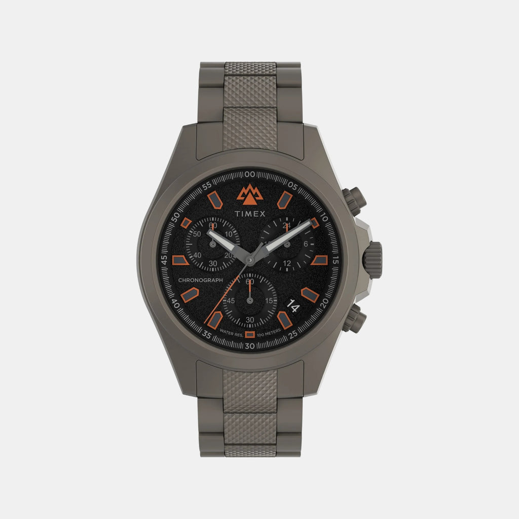 Men Quartz Black Dial Analog Stainless Steel Watch TW2W45700X6