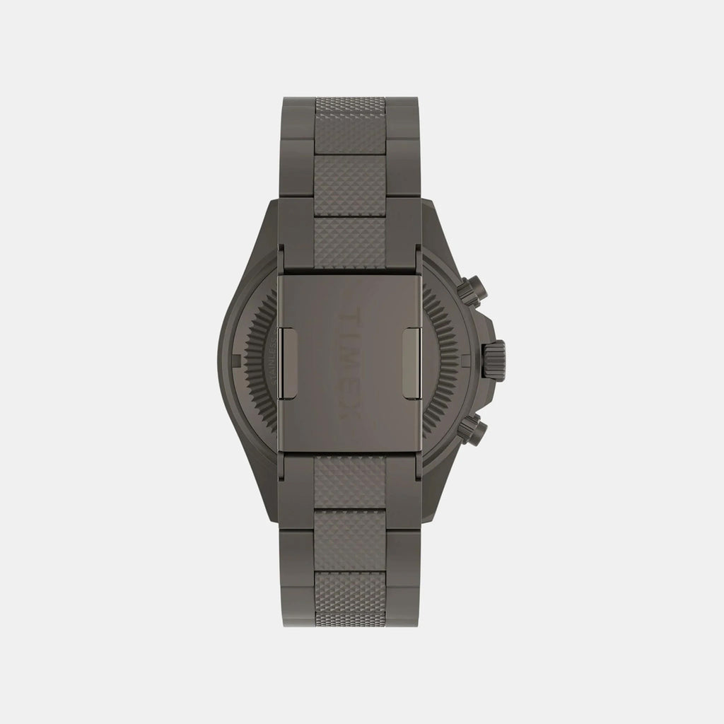 Men Quartz Black Dial Analog Stainless Steel Watch TW2W45700X6