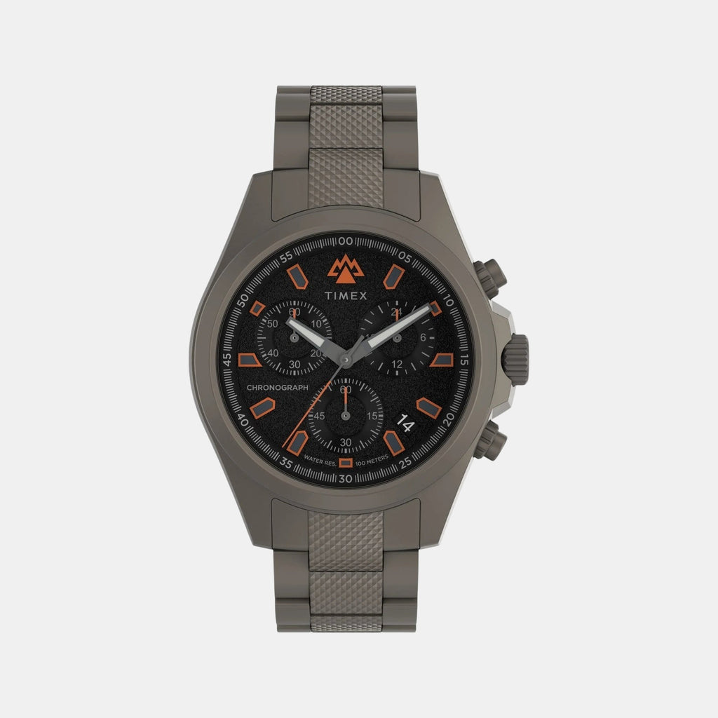 Men Quartz Black Dial Analog Stainless Steel Watch TW2W45700X6