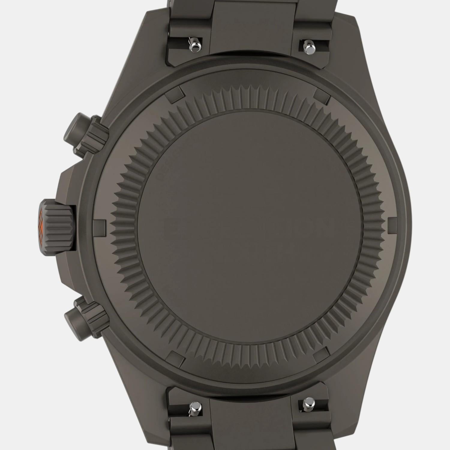 Men Quartz Black Dial Analog Stainless Steel Watch TW2W45700X6