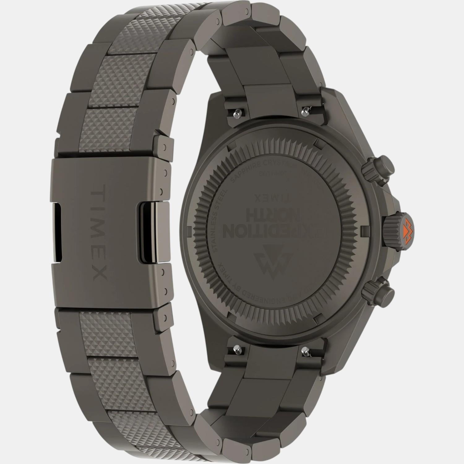 Men Quartz Black Dial Analog Stainless Steel Watch TW2W45700X6