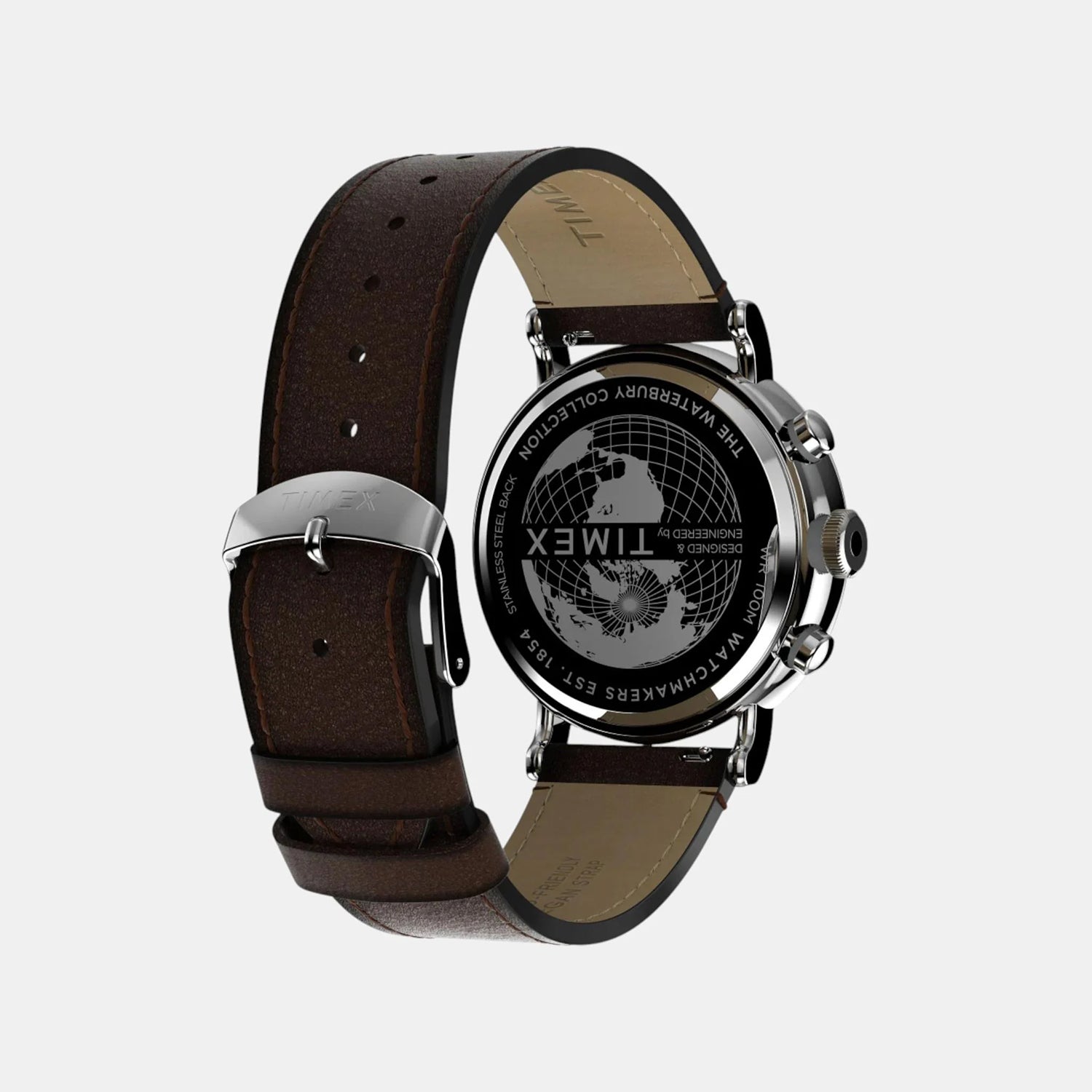 Men Quartz Rose Gold Dial Analog Leather Watch TW2W47300UJ