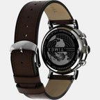 Men Quartz Rose Gold Dial Analog Leather Watch TW2W47300UJ