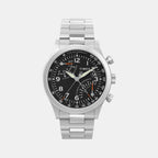 Men Quartz Black Dial Analog Stainless Steel Watch TW2W47800UJ