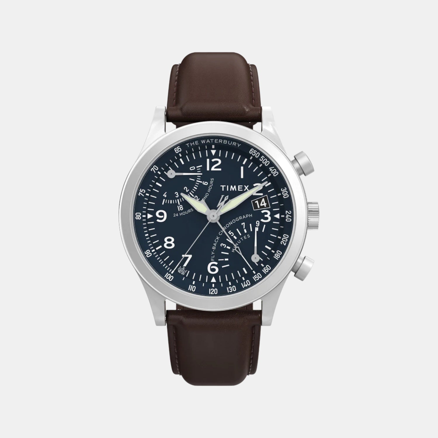 Men Quartz Blue Dial Analog Leather Watch TW2W47900UJ