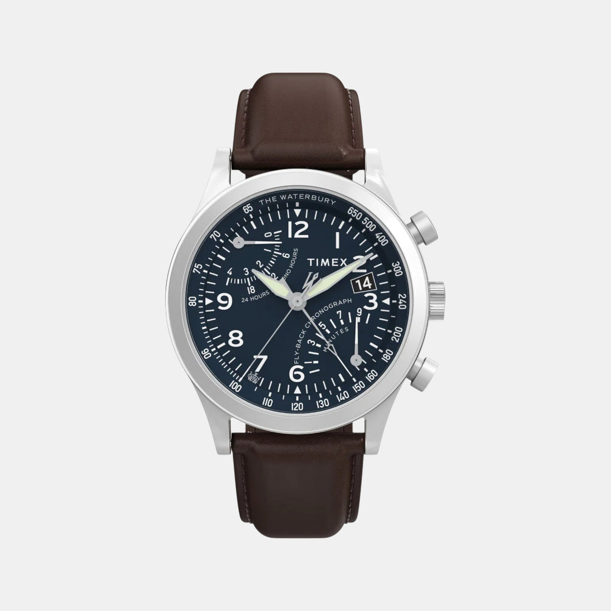 Men Quartz Blue Dial Analog Leather Watch TW2W47900UJ