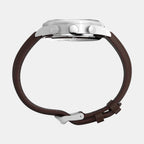 Men Quartz Blue Dial Analog Leather Watch TW2W47900UJ