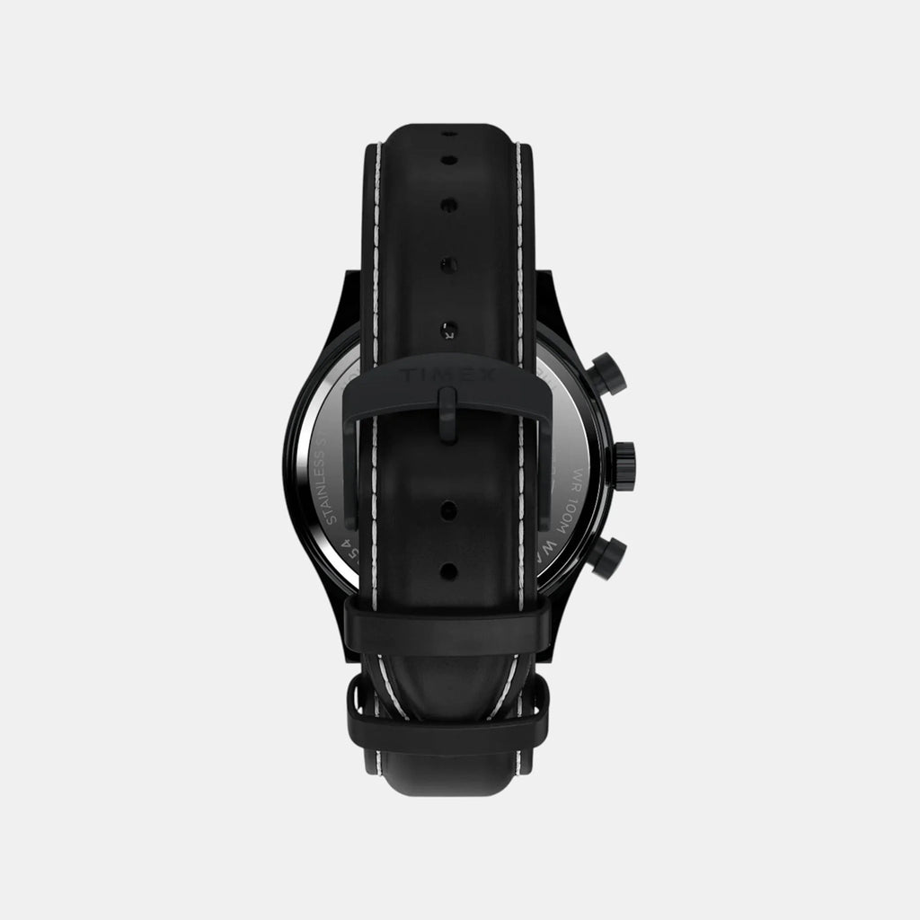 Men Quartz Black Dial Analog Leather Watch TW2W48000UJ