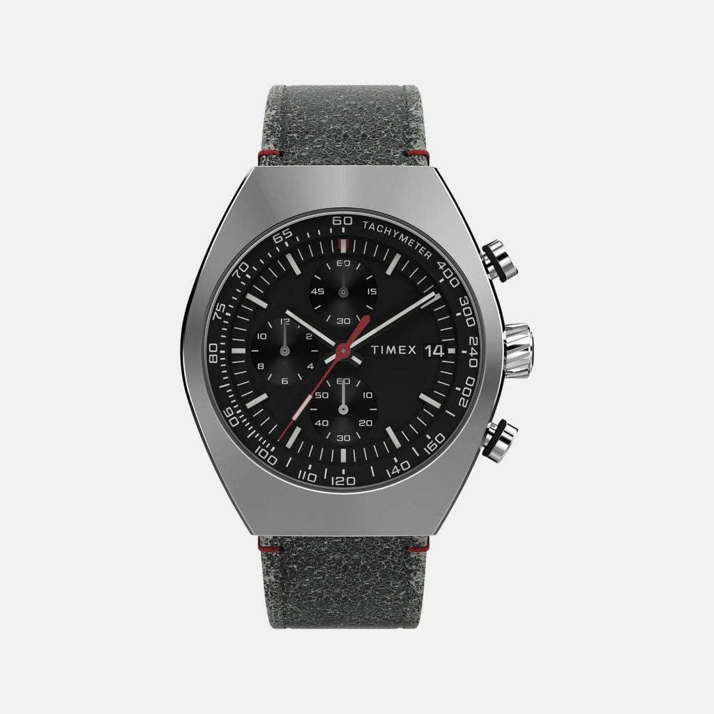 Men Quartz Black Dial Analog Leather Watch TW2W50000UJ