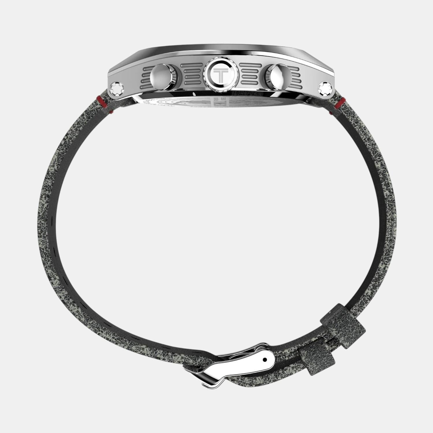 Men Quartz Black Dial Analog Leather Watch TW2W50000UJ