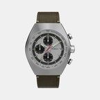 Men Quartz Silver Dial Analog Leather Watch TW2W50100UJ