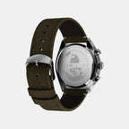 Men Quartz Silver Dial Analog Leather Watch TW2W50100UJ