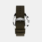 Men Quartz Silver Dial Analog Leather Watch TW2W50100UJ