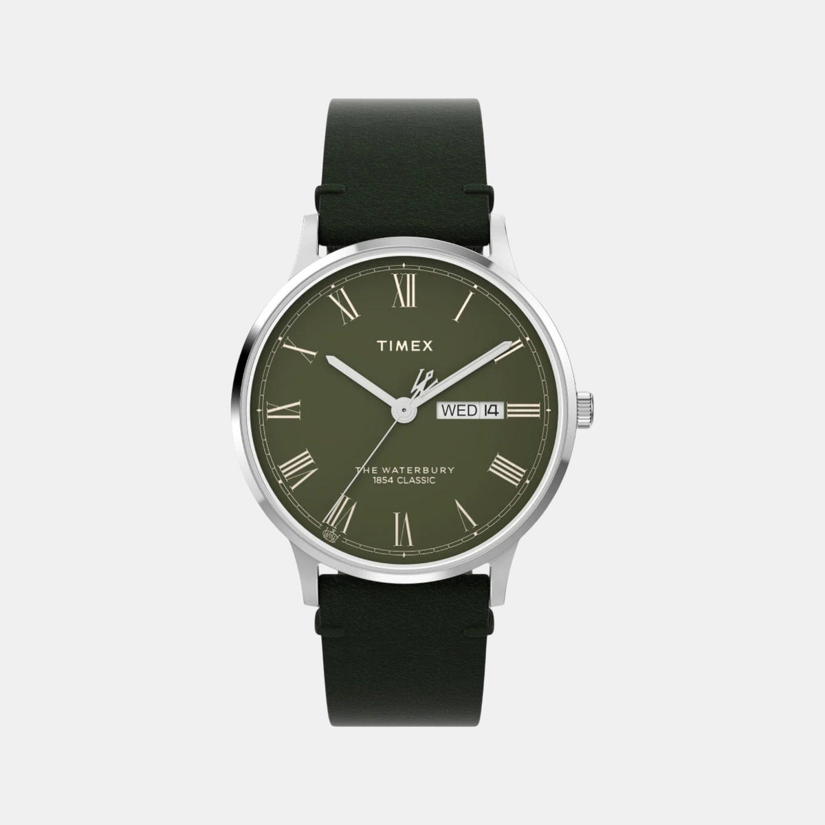 Waterbury Men Quartz Green Dial Analog Leather Watch TW2W50500UJ