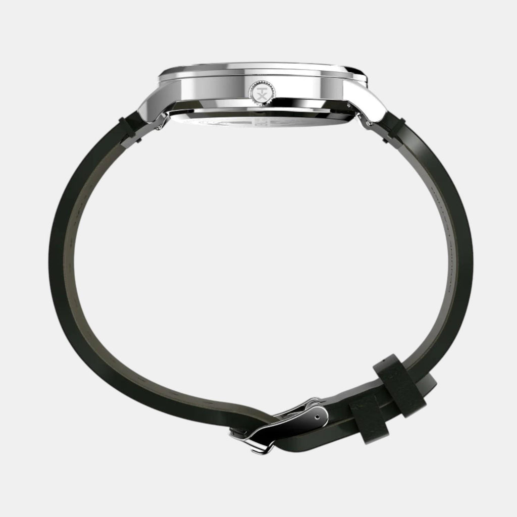 Men Quartz Green Dial Analog Leather Watch TW2W50500UJ