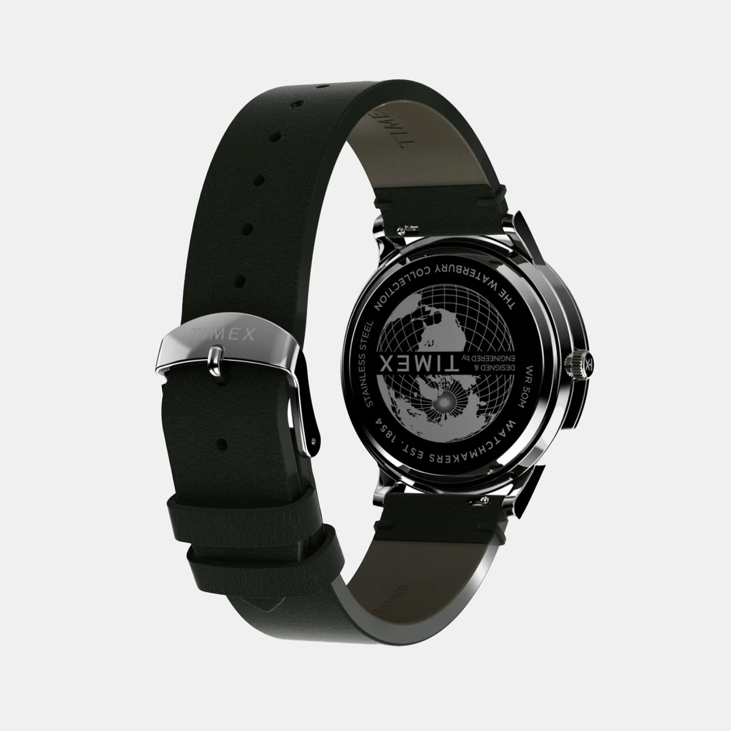 Men Quartz Green Dial Analog Leather Watch TW2W50500UJ