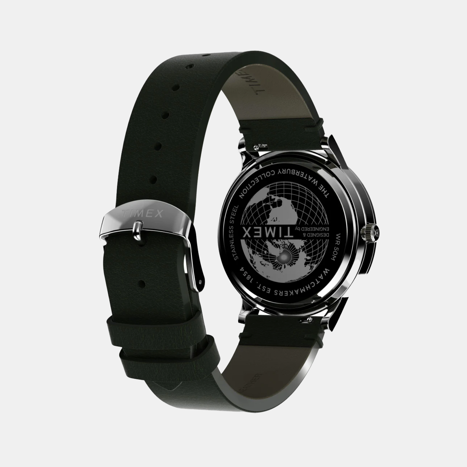 Men Quartz Green Dial Analog Leather Watch TW2W50500UJ