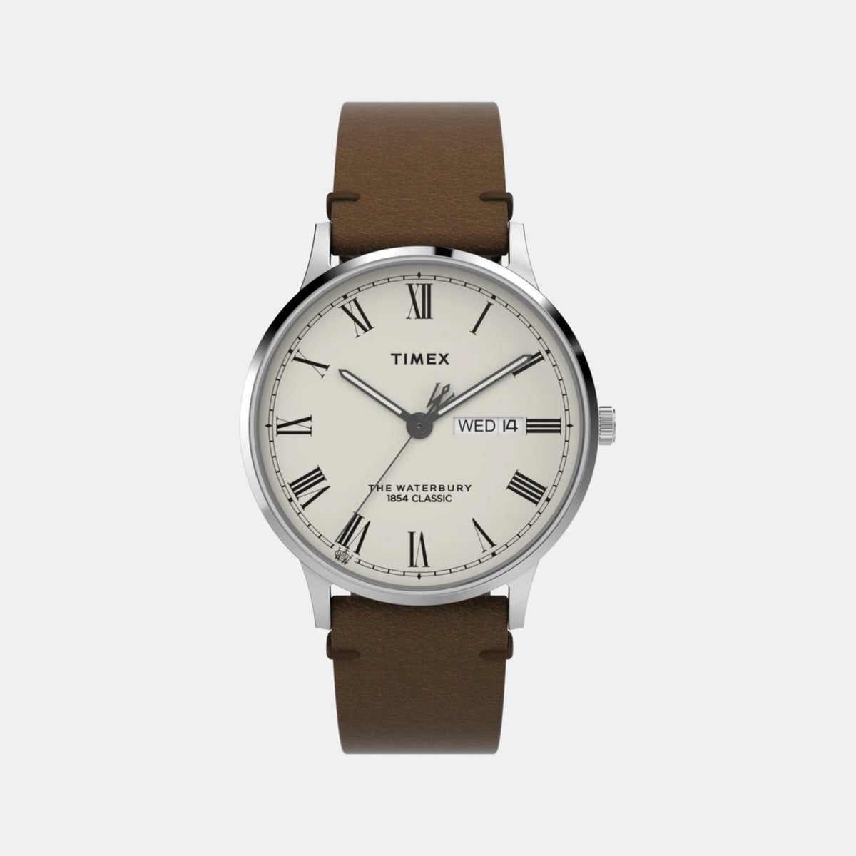 Men Quartz Cream Dial Analog Leather Watch TW2W50600UJ
