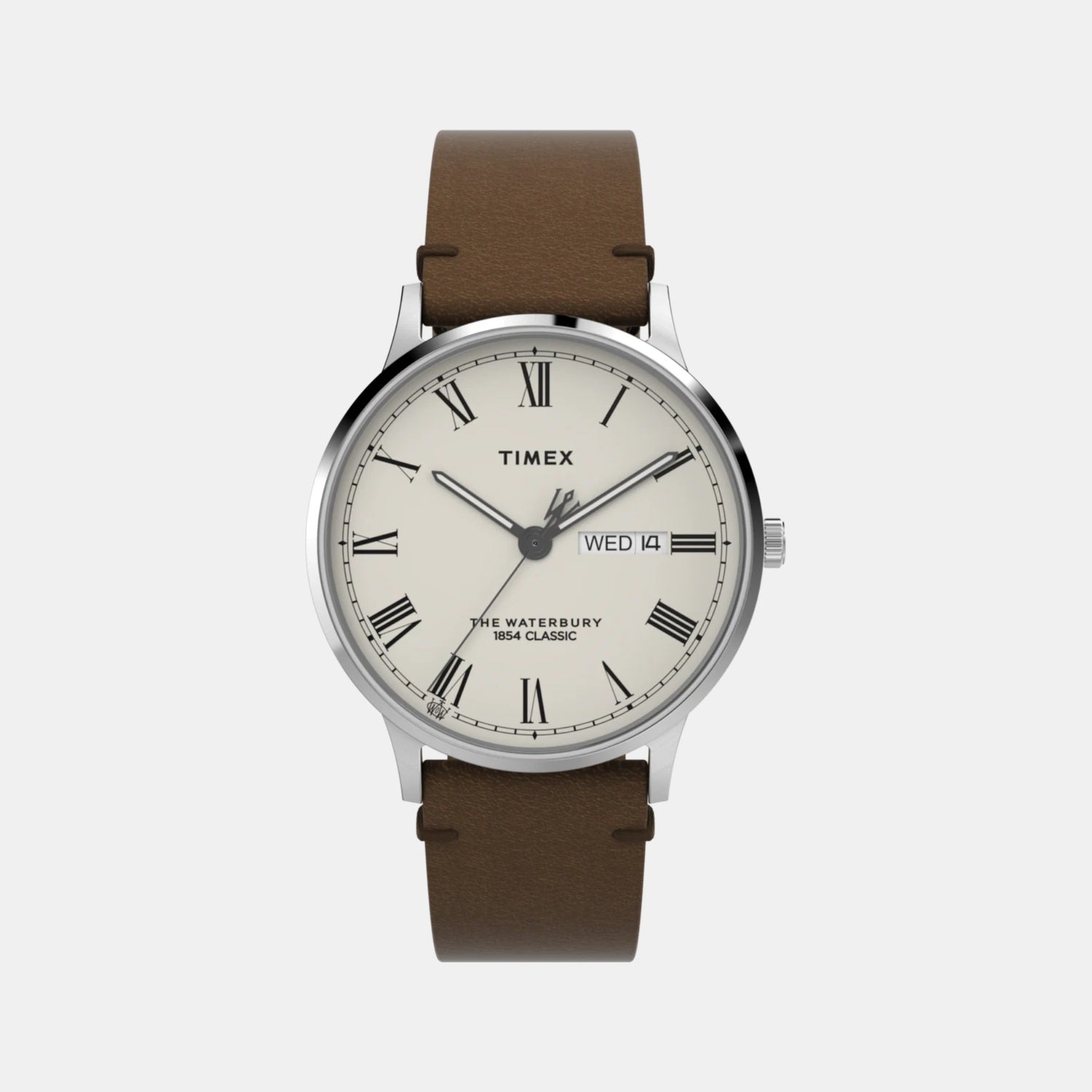 Men Quartz Cream Dial Analog Leather Watch TW2W50600UJ