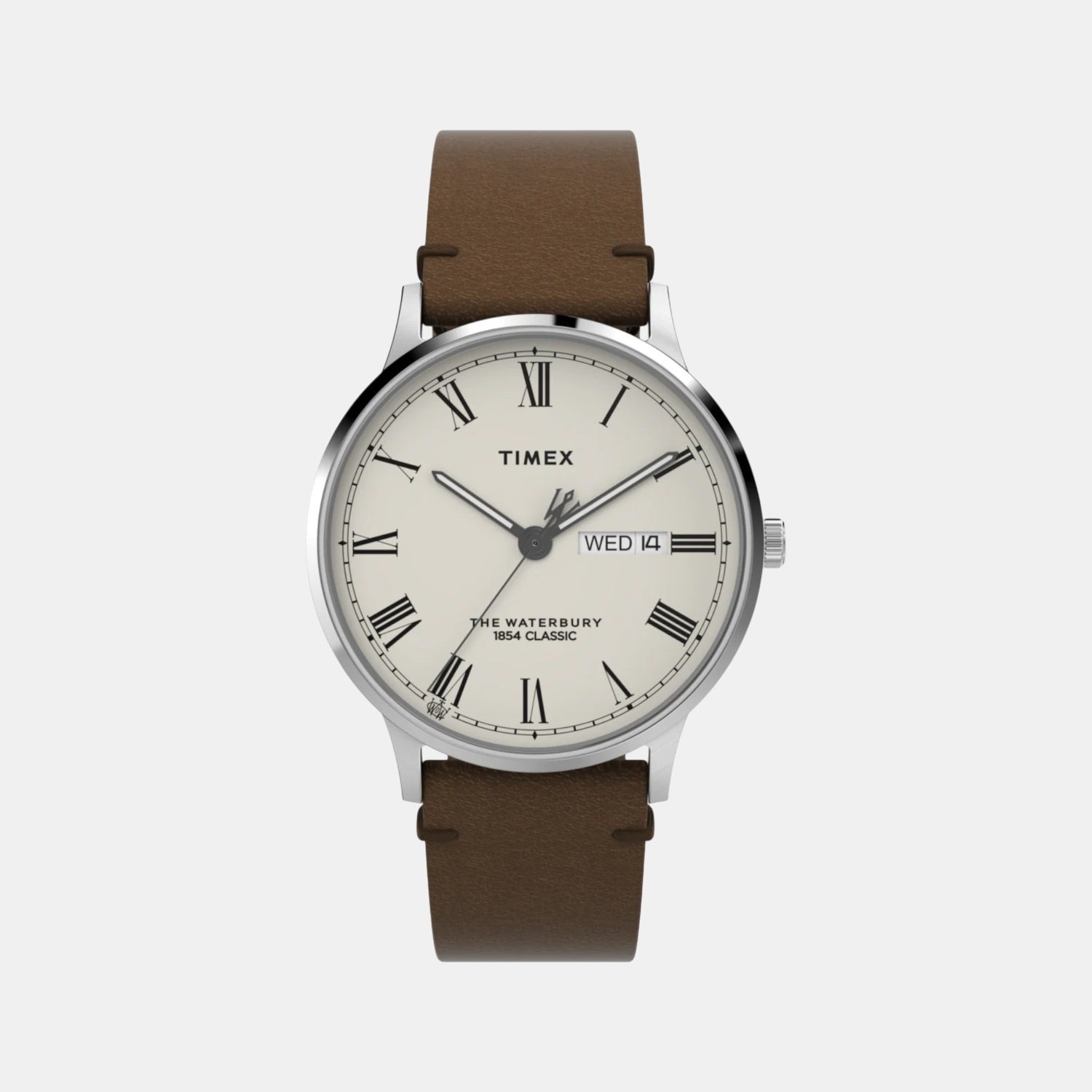 Men Quartz Cream Dial Analog Leather Watch TW2W50600UJ