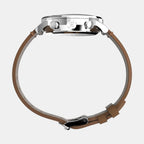 Men Quartz Cream Dial Analog Leather Watch TW2W50900UJ