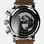 Men Quartz Cream Dial Analog Leather Watch TW2W50900UJ