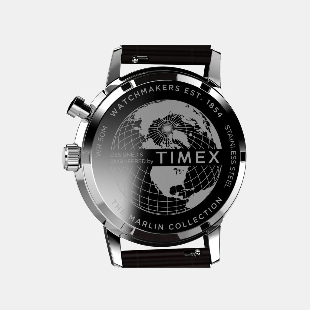 Marlin Men Quartz Rose Gold Dial Multi-Function Leather Watch TW2W51100UJ