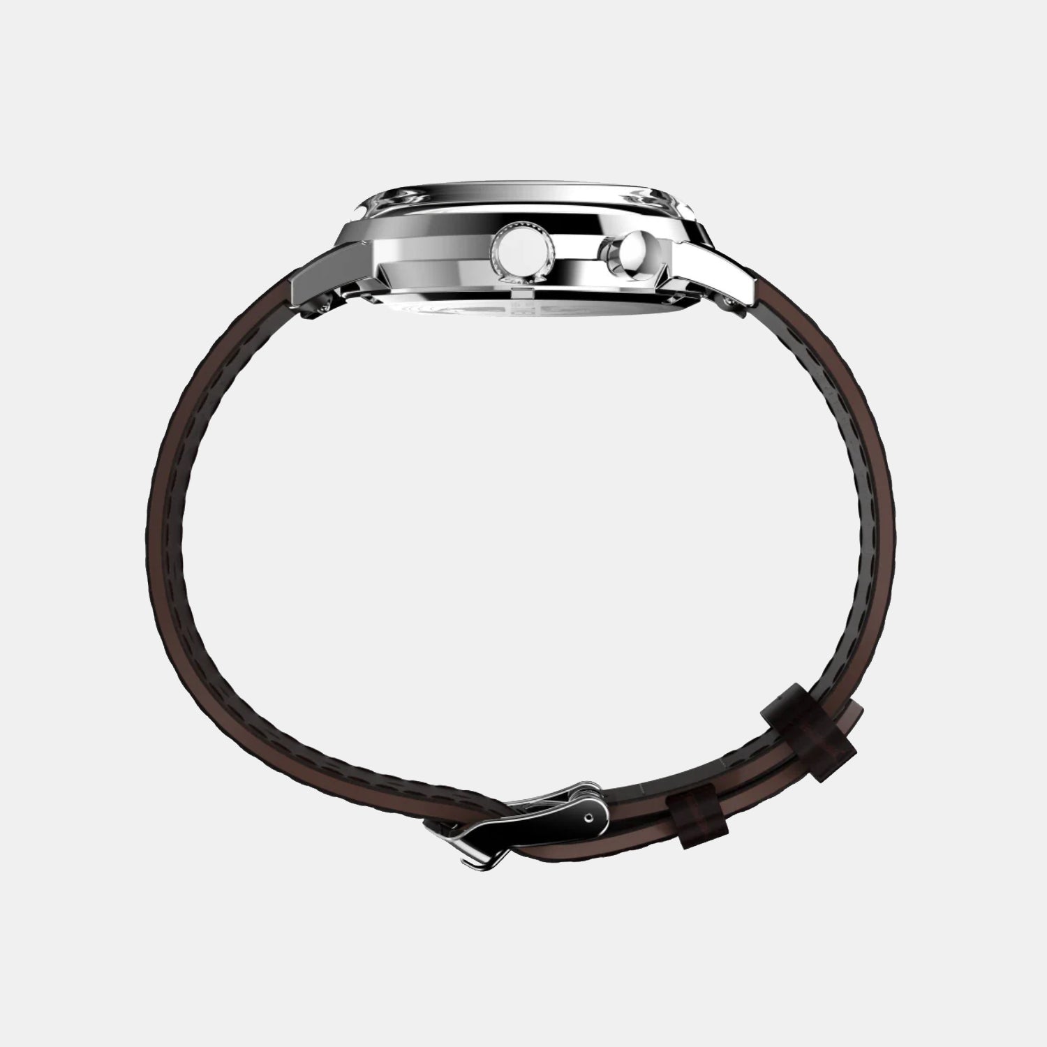 Marlin Men Quartz Rose Gold Dial Multi-Function Leather Watch TW2W51100UJ