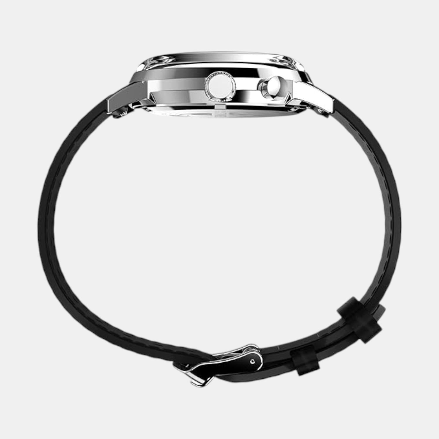 Men Quartz Blue Dial Analog Leather Watch TW2W51200UJ