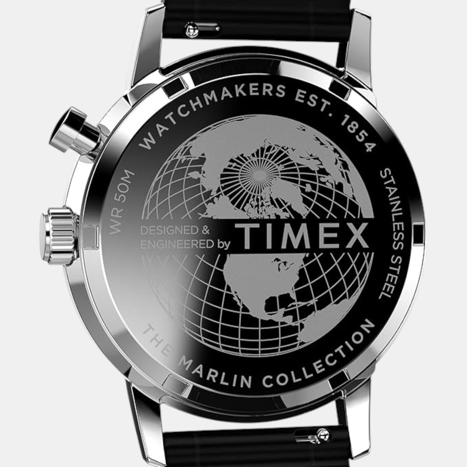 Men Quartz Blue Dial Analog Leather Watch TW2W51200UJ