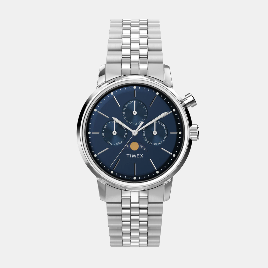 Timex Round Blue Analog watch