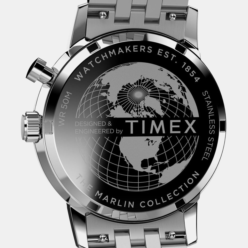 Marlin Men Quartz Blue Dial Analog Stainless Steel Watch TW2W51300UJ