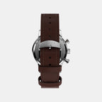 Marlin Men Quartz Rose Gold Dial Chronograph Leather Watch TW2W51400UJ