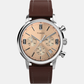 Marlin Men Quartz Rose Gold Dial Chronograph Leather Watch TW2W51400UJ