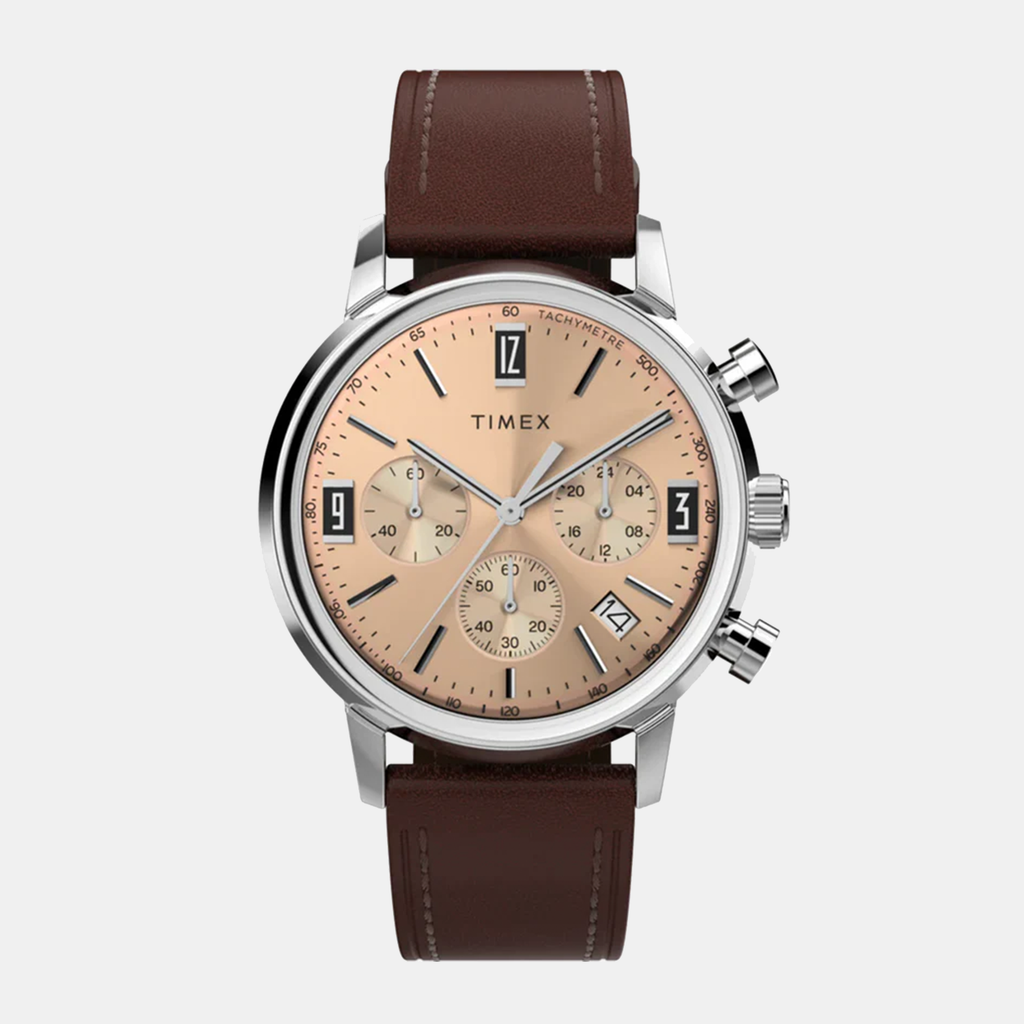 Timex Round Rose Gold Chronograph watch