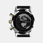 Marlin Men Quartz Black Dial Chronograph Leather Watch TW2W51500UJ