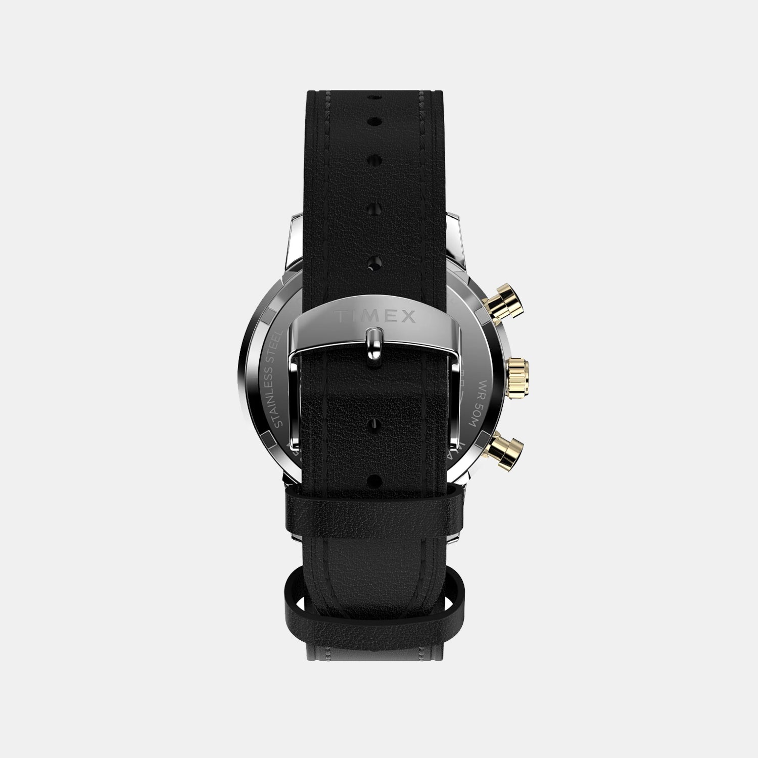 Marlin Men Quartz Black Dial Chronograph Leather Watch TW2W51500UJ