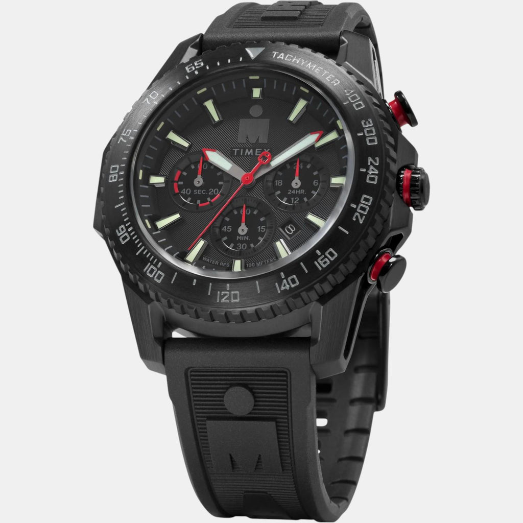 Men Quartz Black Dial Analog Recycled PU Watch TW2W55400UJ