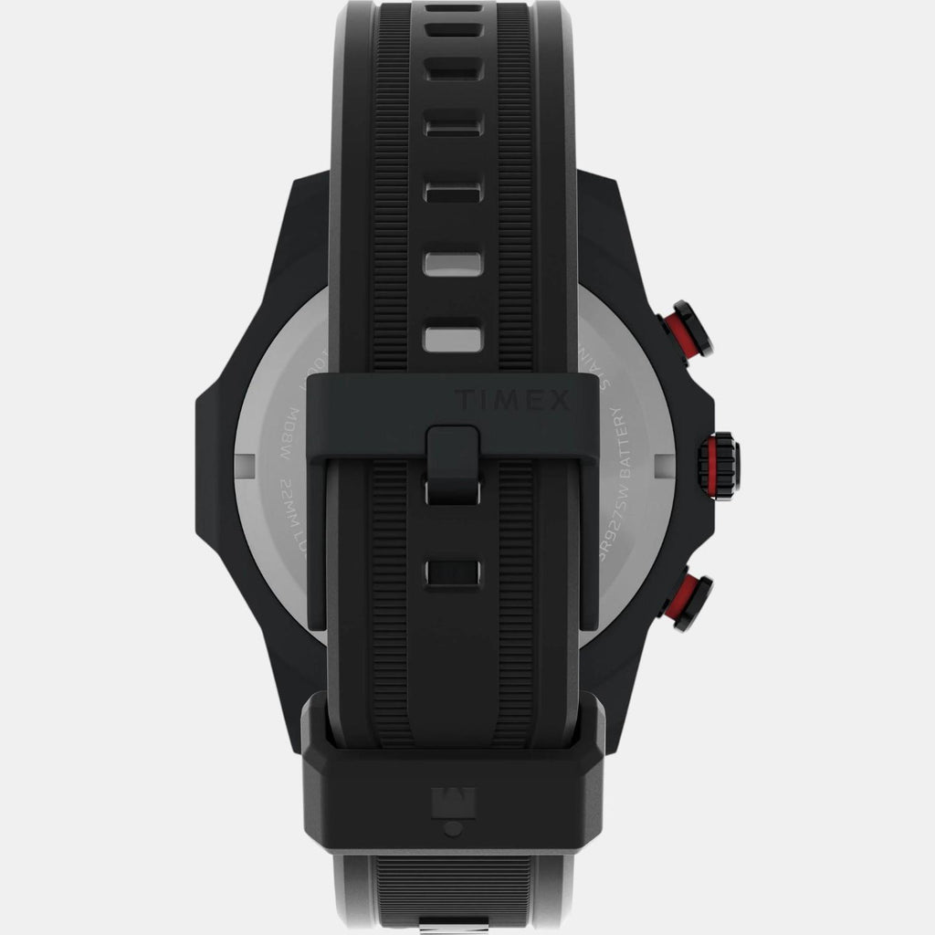 Men Quartz Black Dial Analog Recycled PU Watch TW2W55400UJ